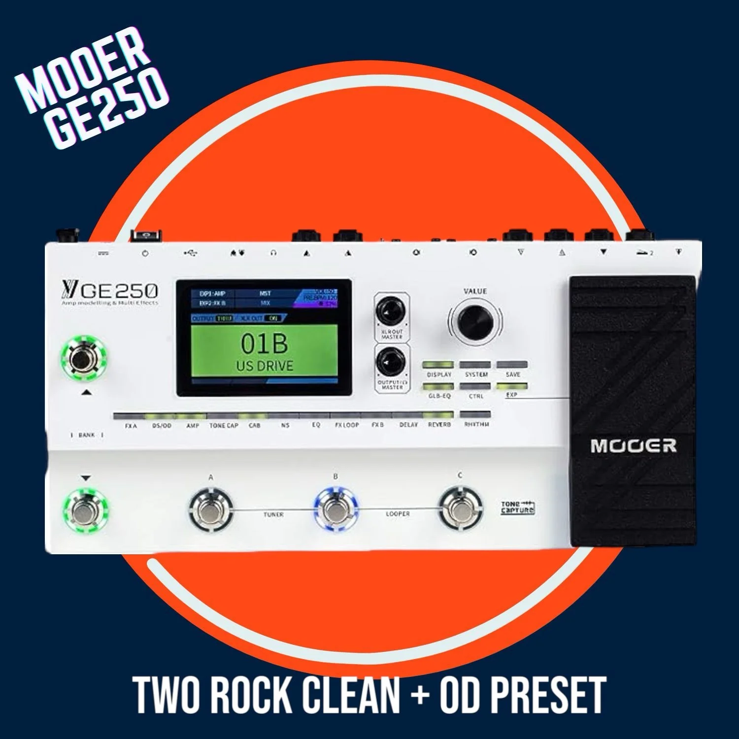 Mooer+GE250+-+Two+Rock+Clean++